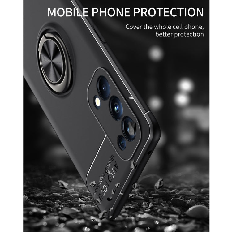 For OPPO Reno5 Pro 5G Metal Ring Holder 360 Degree Rotating TPU Case