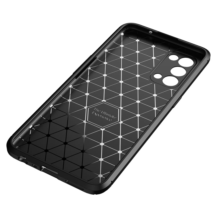 For OPPO Reno5 5G Carbon Fiber Texture Shockproof TPU Case