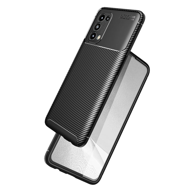 For OPPO Reno5 5G Carbon Fiber Texture Shockproof TPU Case