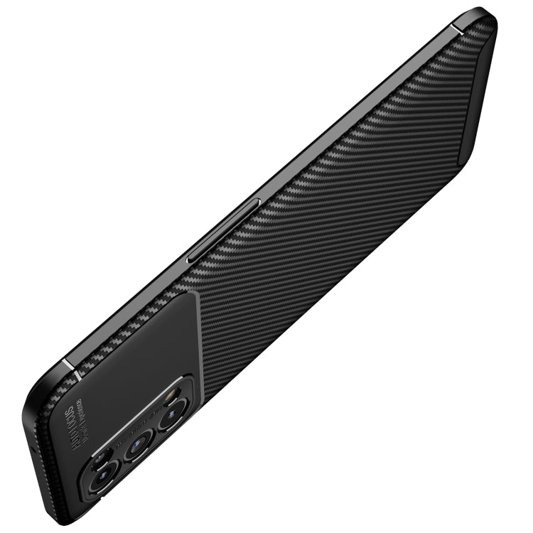 For OPPO Reno5 5G Carbon Fiber Texture Shockproof TPU Case