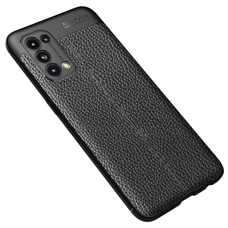 For OPPO Reno5 5G Litchi Texture TPU Shockproof Case
