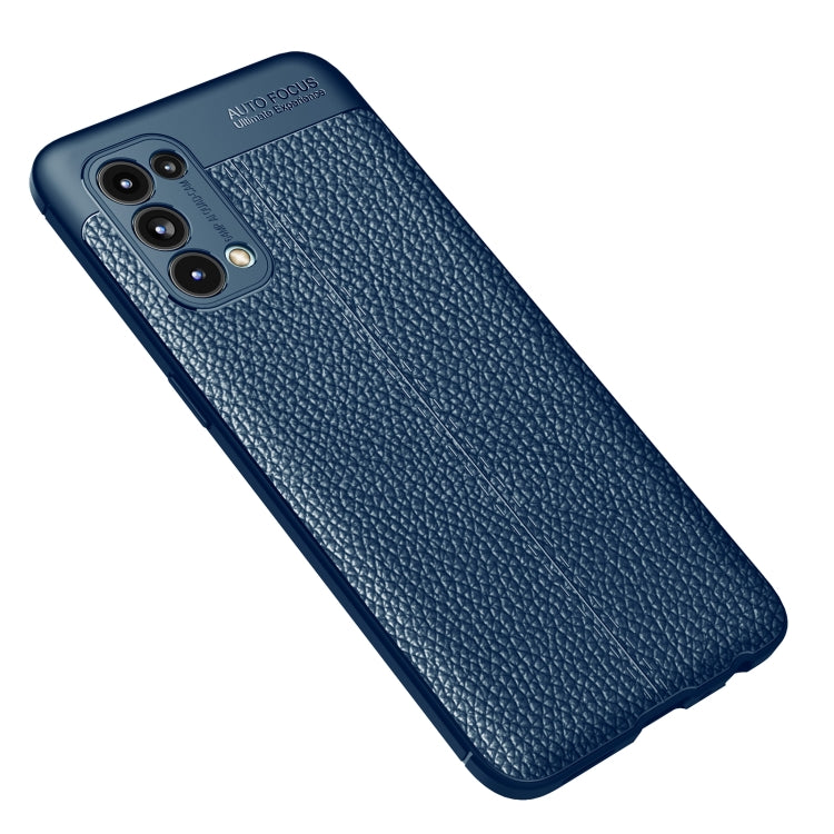 For OPPO Reno5 5G Litchi Texture TPU Shockproof Case