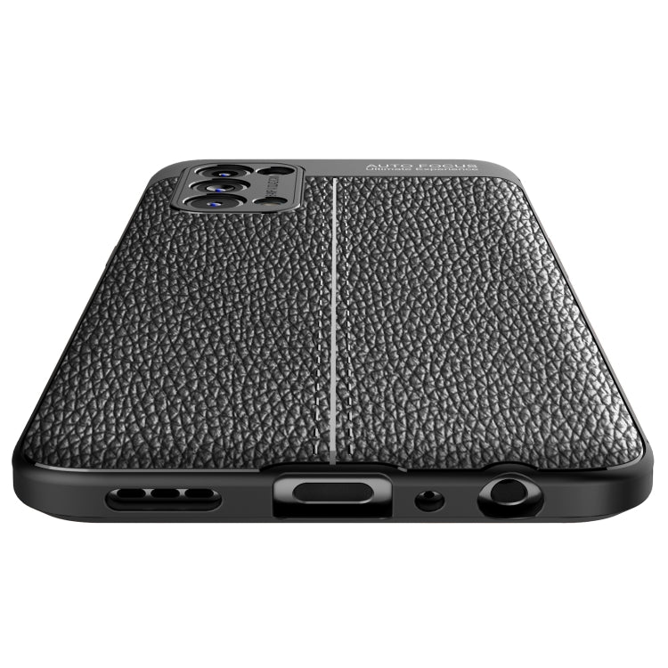 For OPPO Reno5 5G Litchi Texture TPU Shockproof Case