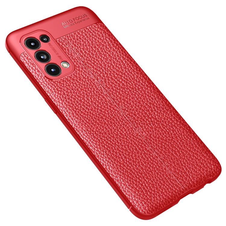For OPPO Reno5 5G Litchi Texture TPU Shockproof Case