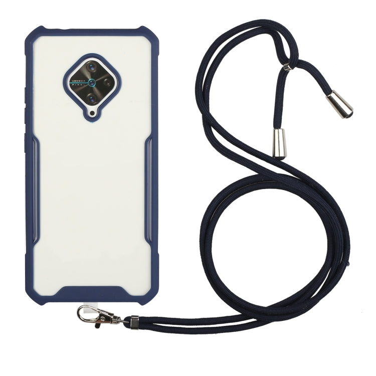 For vivo S1 Pro (Indian Version) / Y9s Acrylic + Color TPU Shockproof Case with Neck Lanyard