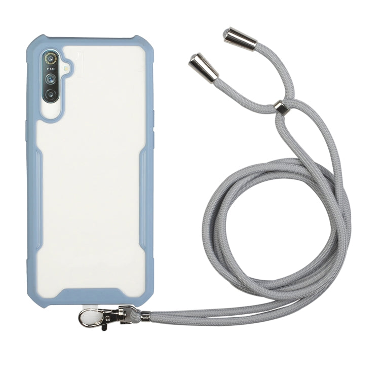 For OPPO Realme 6 / Narzo 6s Acrylic + Color TPU Shockproof Case with Neck Lanyard