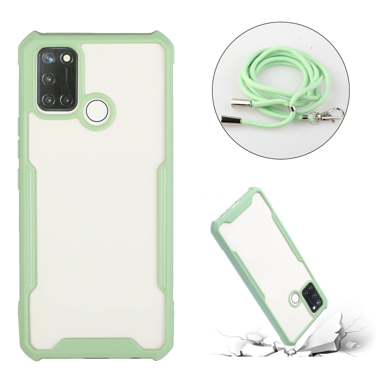 For OPPO Realme 7i / C17 Acrylic + Color TPU Shockproof Case with Neck Lanyard