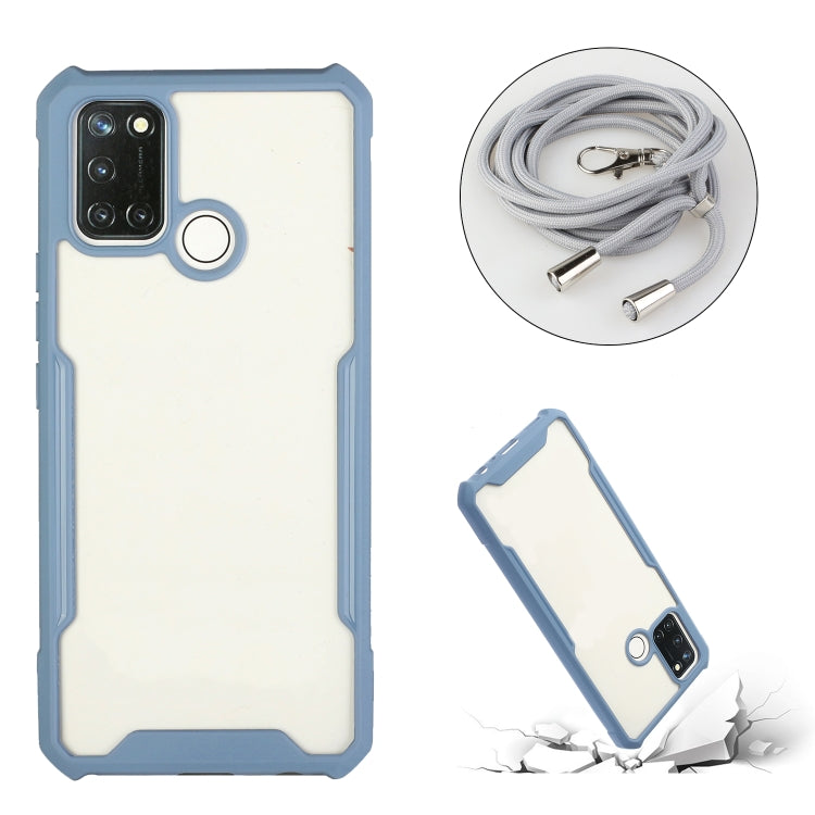 For OPPO Realme 7i / C17 Acrylic + Color TPU Shockproof Case with Neck Lanyard