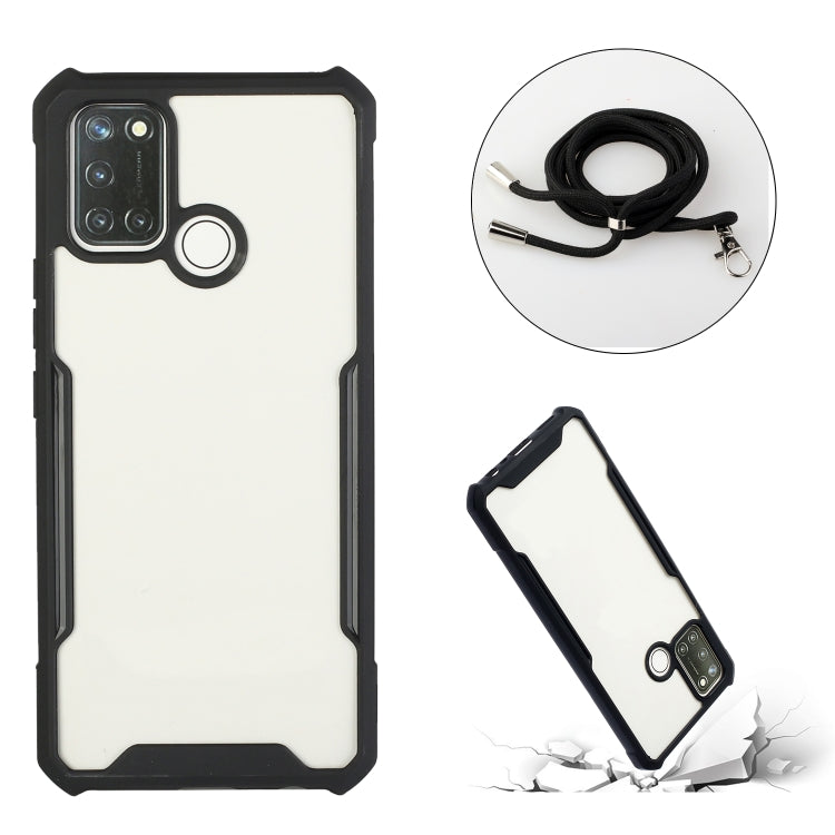 For OPPO Realme 7i / C17 Acrylic + Color TPU Shockproof Case with Neck Lanyard