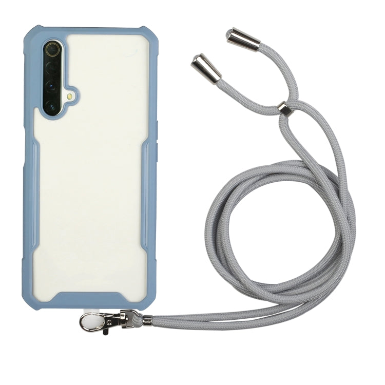 For OPPO Realme X50 5G Acrylic + Color TPU Shockproof Case with Neck Lanyard