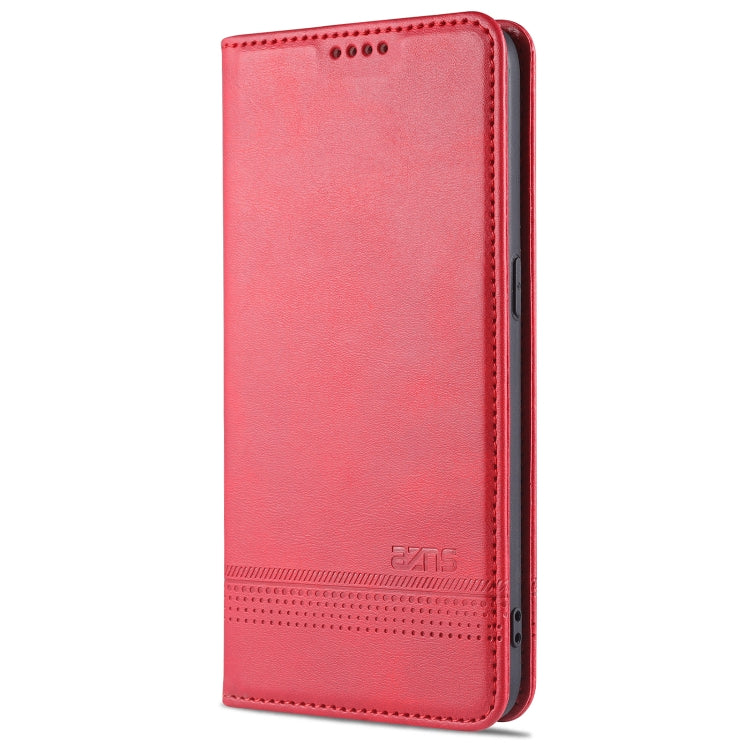 For Oppo F17 AZNS Magnetic Calf Texture Horizontal Flip Leather Case with Card Slots & Holder & Wallet