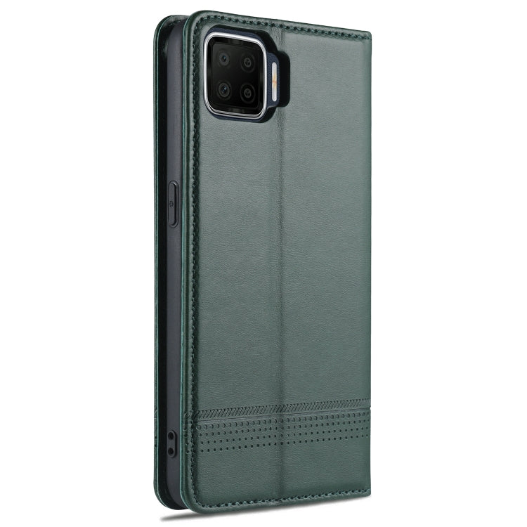 For Oppo F17 AZNS Magnetic Calf Texture Horizontal Flip Leather Case with Card Slots & Holder & Wallet