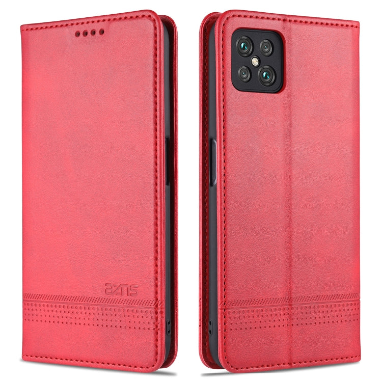 For Oppo A92s AZNS Magnetic Calf Texture Horizontal Flip Leather Case with Card Slots & Holder & Wallet