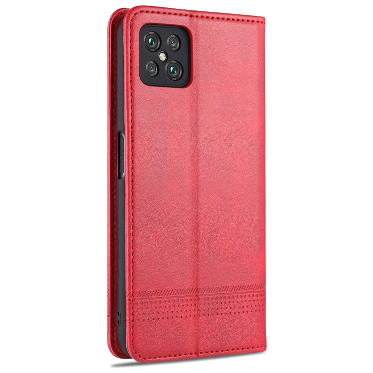 For Oppo A92s AZNS Magnetic Calf Texture Horizontal Flip Leather Case with Card Slots & Holder & Wallet