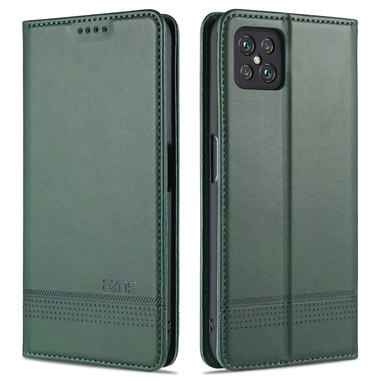 For Oppo A92s AZNS Magnetic Calf Texture Horizontal Flip Leather Case with Card Slots & Holder & Wallet