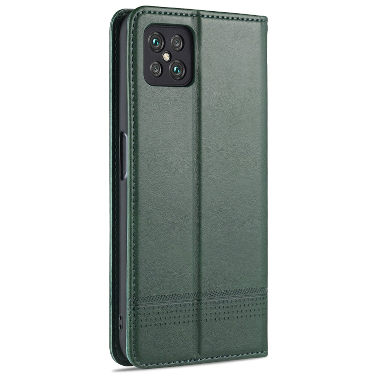 For Oppo A92s AZNS Magnetic Calf Texture Horizontal Flip Leather Case with Card Slots & Holder & Wallet