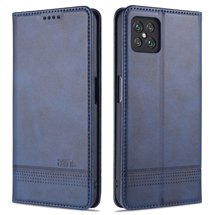For Oppo A92s AZNS Magnetic Calf Texture Horizontal Flip Leather Case with Card Slots & Holder & Wallet