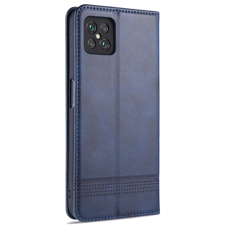 For Oppo A92s AZNS Magnetic Calf Texture Horizontal Flip Leather Case with Card Slots & Holder & Wallet