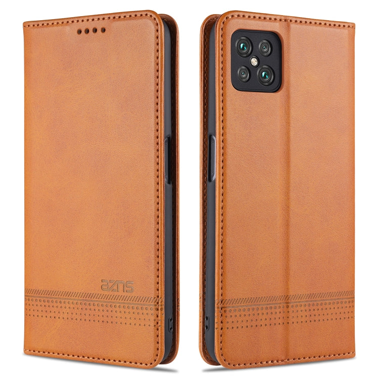 For Oppo A92s AZNS Magnetic Calf Texture Horizontal Flip Leather Case with Card Slots & Holder & Wallet