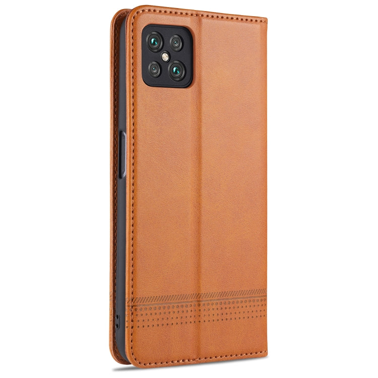 For Oppo A92s AZNS Magnetic Calf Texture Horizontal Flip Leather Case with Card Slots & Holder & Wallet