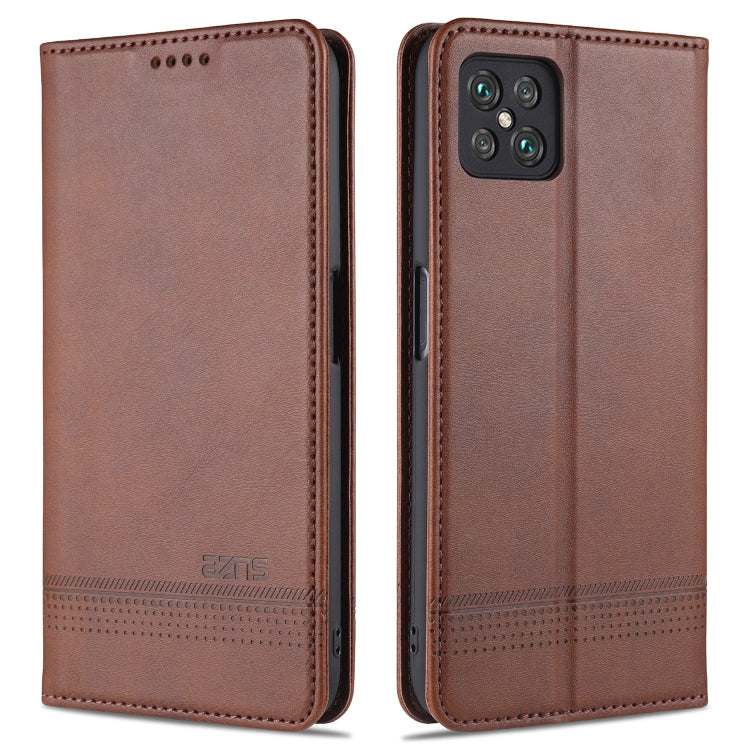 For Oppo A92s AZNS Magnetic Calf Texture Horizontal Flip Leather Case with Card Slots & Holder & Wallet