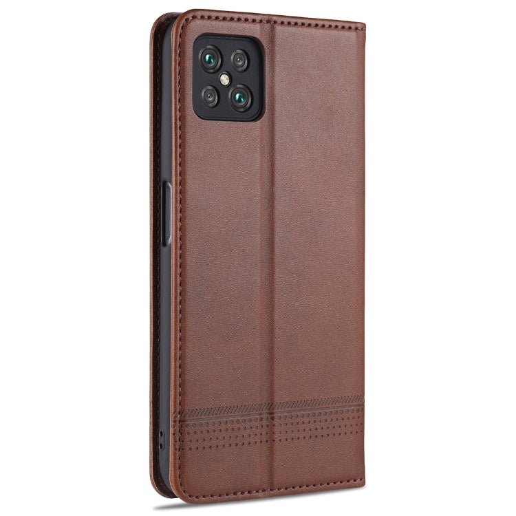For Oppo A92s AZNS Magnetic Calf Texture Horizontal Flip Leather Case with Card Slots & Holder & Wallet