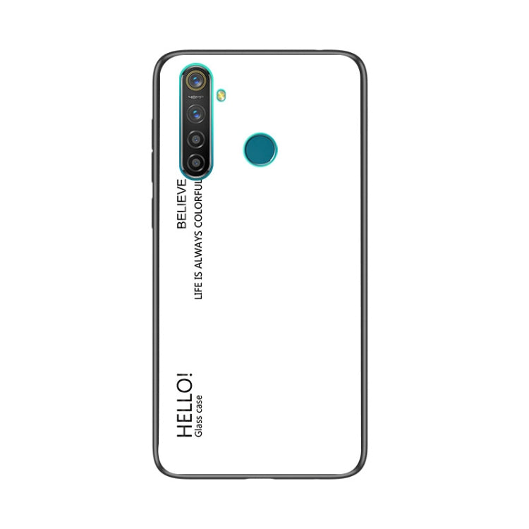 For OPPO Realme 5 Pro Gradient Color Glass Case