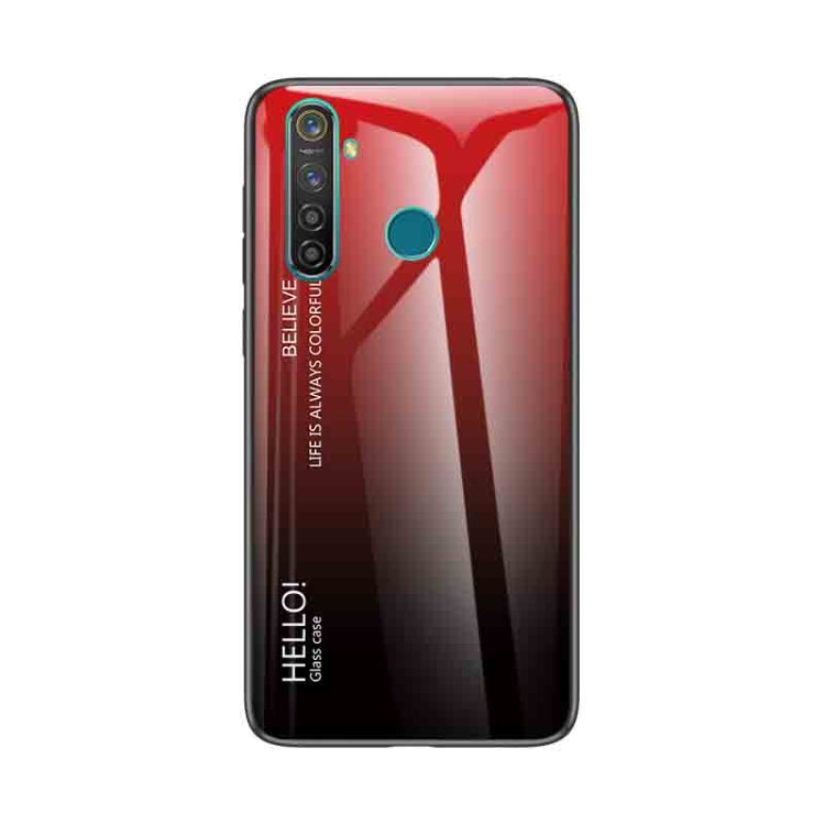 For OPPO Realme 5 Pro Gradient Color Glass Case