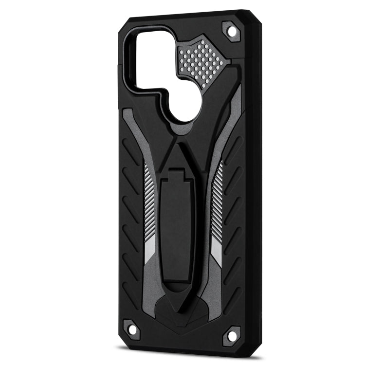 For OPPO A15 Shockproof TPU + PC Protective Case with Holder