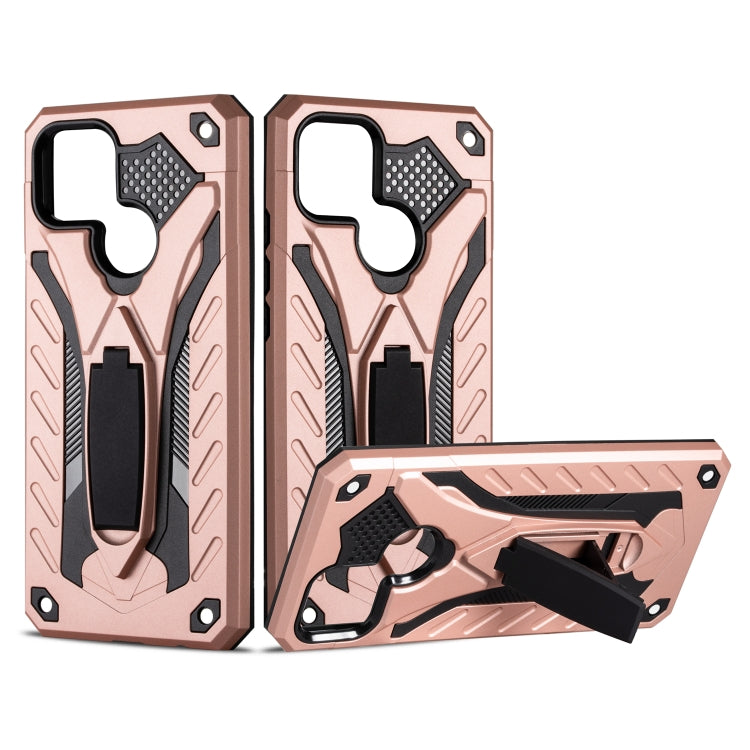 For OPPO A15 Shockproof TPU + PC Protective Case with Holder