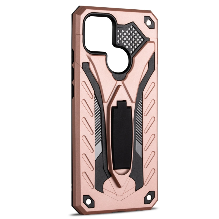 For OPPO A15 Shockproof TPU + PC Protective Case with Holder