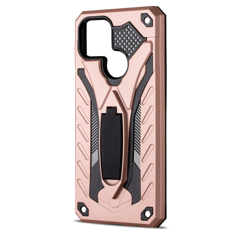For OPPO A15 Shockproof TPU + PC Protective Case with Holder