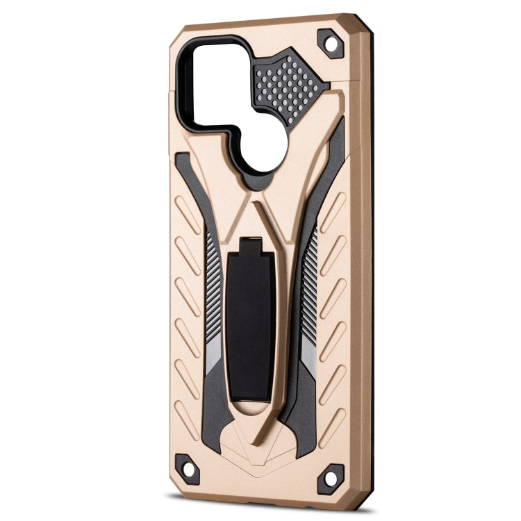 For OPPO A15 Shockproof TPU + PC Protective Case with Holder