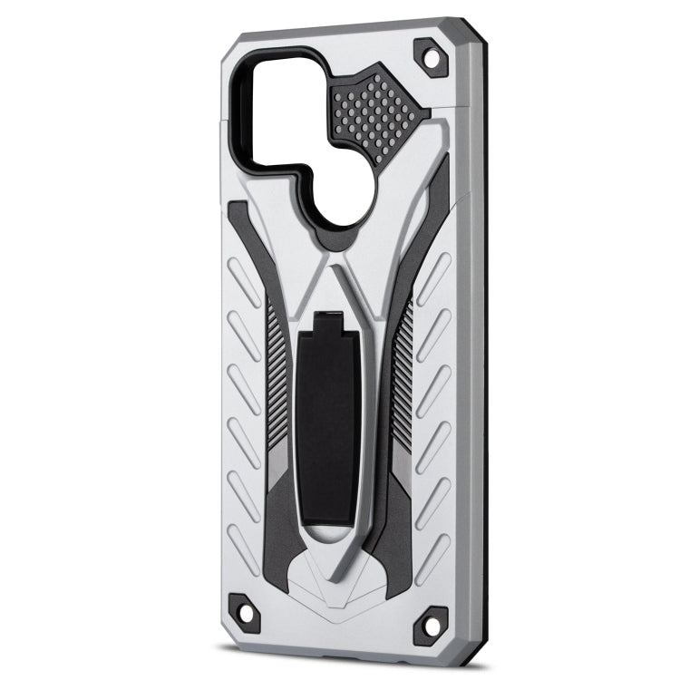 For OPPO A15 Shockproof TPU + PC Protective Case with Holder