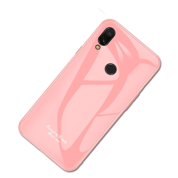 For Xiaomi Redmi Note 7 Macaron Glass + TPU Case