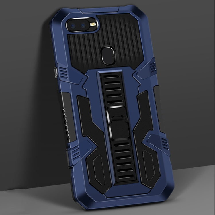 For OPPO A5s Vanguard Warrior All Inclusive Double-color Shockproof TPU + PC Protective Case with Holder