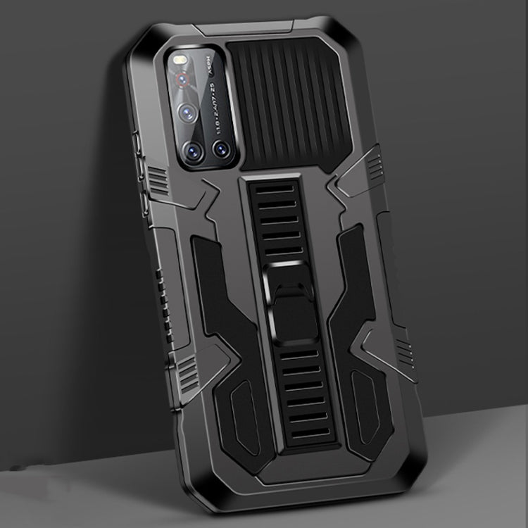 For vivo V19 Vanguard Warrior All Inclusive Double-color Shockproof TPU + PC Protective Case with Holder