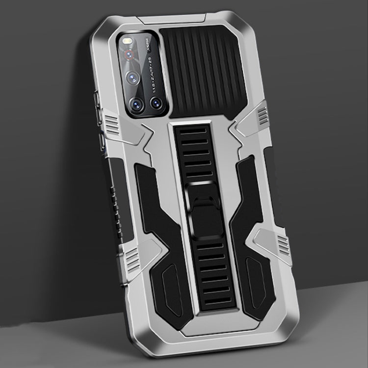 For vivo V19 Vanguard Warrior All Inclusive Double-color Shockproof TPU + PC Protective Case with Holder