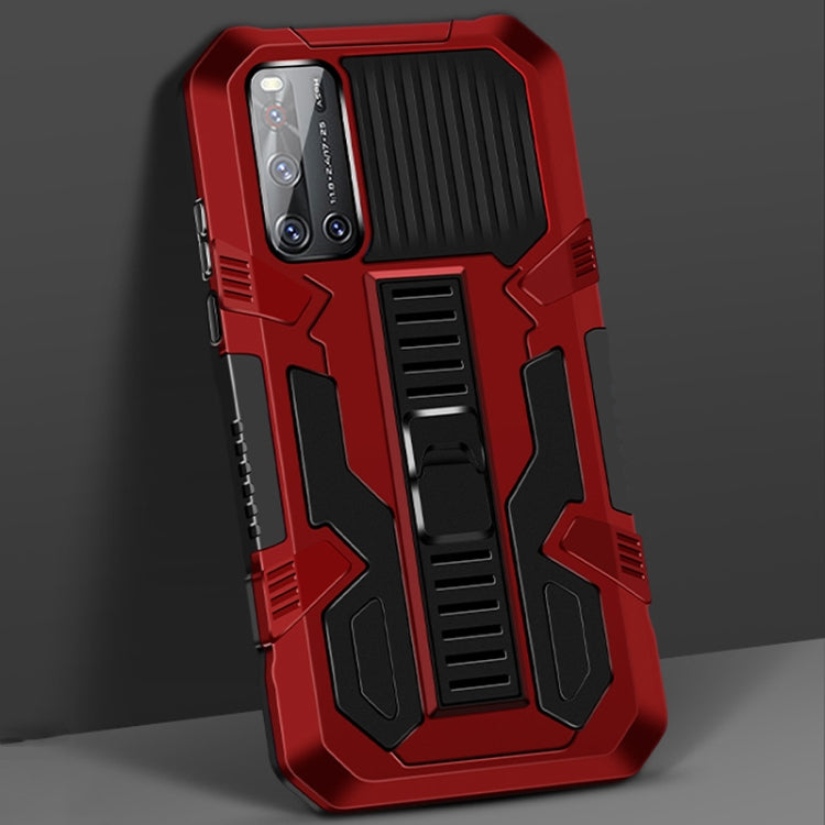 For vivo V19 Vanguard Warrior All Inclusive Double-color Shockproof TPU + PC Protective Case with Holder