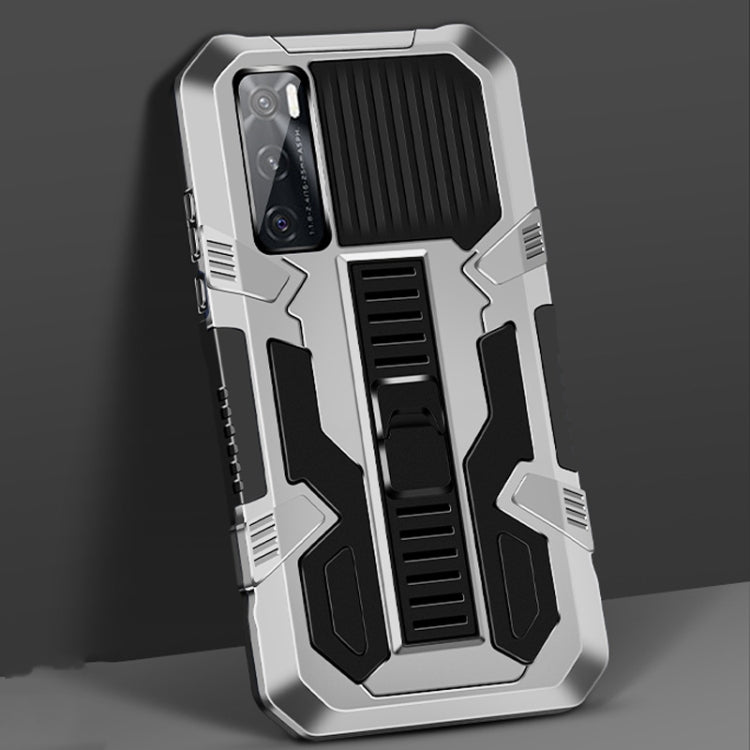 For vivo V20 SE Vanguard Warrior All Inclusive Double-color Shockproof TPU + PC Protective Case with Holder