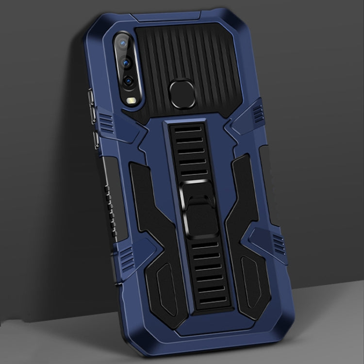 For vivo Y17 / Y12 / Y15 / Y11 2019 / Y5 2020 Vanguard Warrior All Inclusive Double-color Shockproof TPU + PC Protective Case with Holder