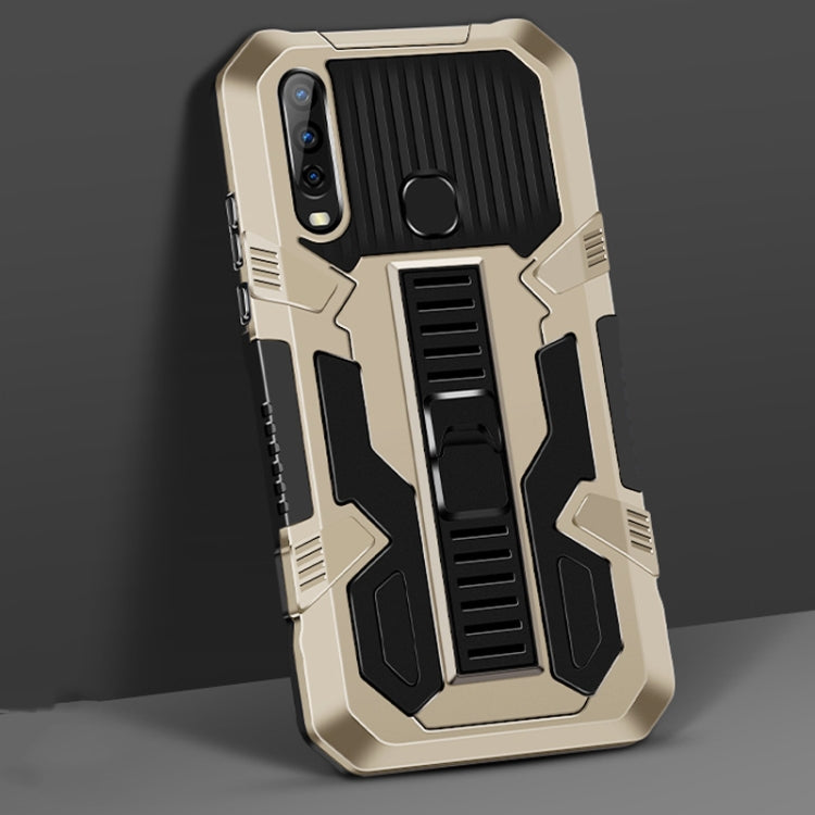 For vivo Y17 / Y12 / Y15 / Y11 2019 / Y5 2020 Vanguard Warrior All Inclusive Double-color Shockproof TPU + PC Protective Case with Holder