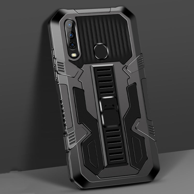 For vivo Y17 / Y12 / Y15 / Y11 2019 / Y5 2020 Vanguard Warrior All Inclusive Double-color Shockproof TPU + PC Protective Case with Holder