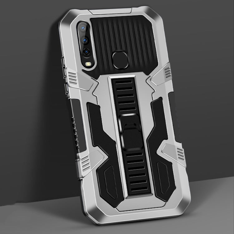 For vivo Y17 / Y12 / Y15 / Y11 2019 / Y5 2020 Vanguard Warrior All Inclusive Double-color Shockproof TPU + PC Protective Case with Holder