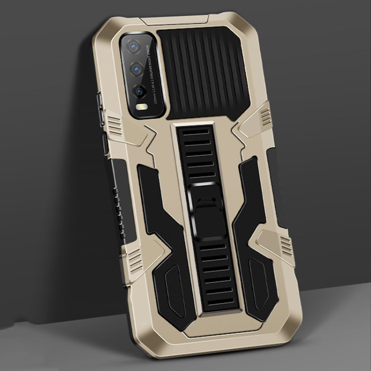 For vivo Y20 / Y20S Vanguard Warrior All Inclusive Double-color Shockproof TPU + PC Protective Case with Holder