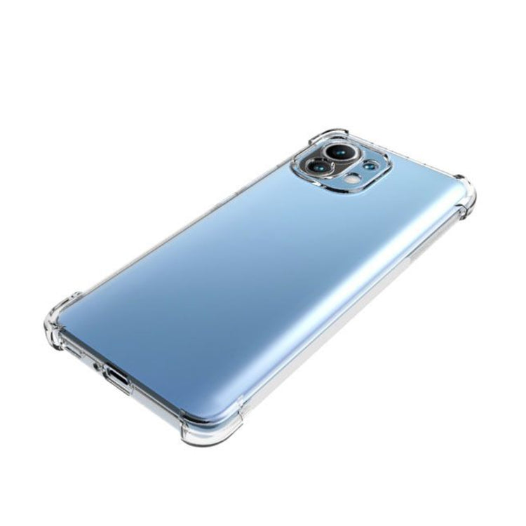 For Xiaomi Mi 11 Shockproof Non-slip Waterproof Thickening TPU Protective Case(Transparent)