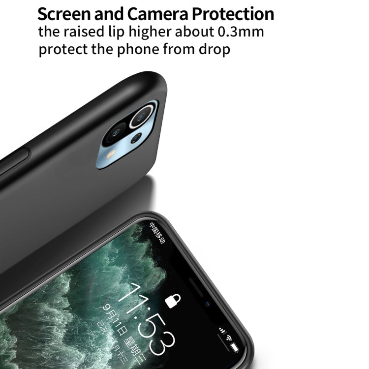 For Xiaomi Mi 11 Classic Tilt Strip Grain Magnetic Shockproof PC + TPU Case