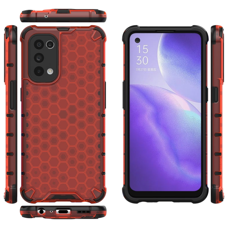 For Oppo Reno5 5G Shockproof Honeycomb PC + TPU Case