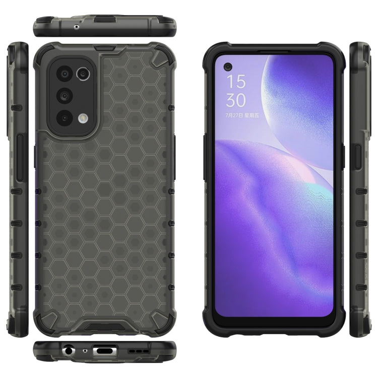 For Oppo Reno5 5G Shockproof Honeycomb PC + TPU Case