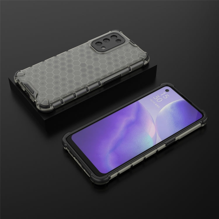For Oppo Reno5 5G Shockproof Honeycomb PC + TPU Case